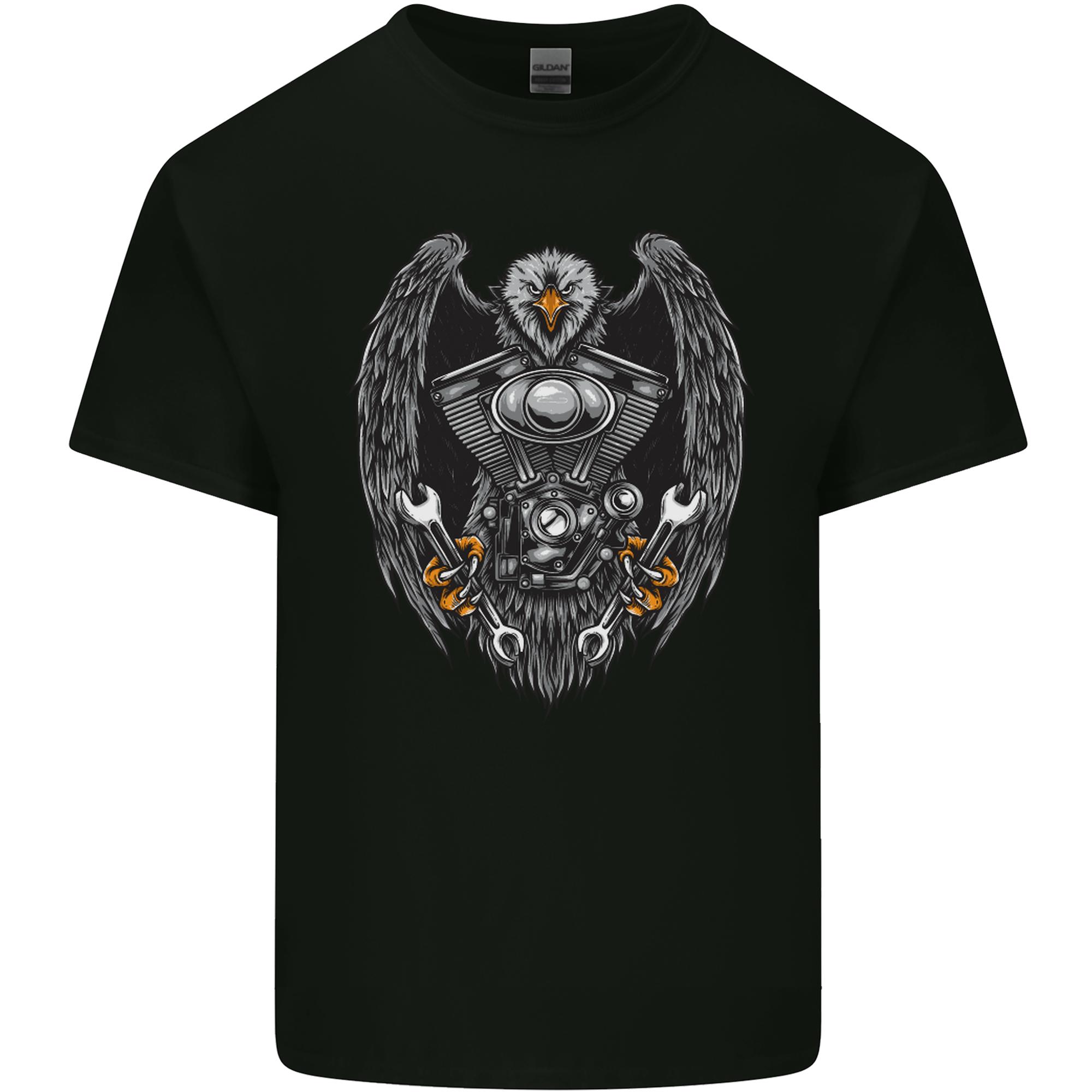 Eagle Engine Motorcycles Motorbike Biker Unisexs Light Cotton TShirt S