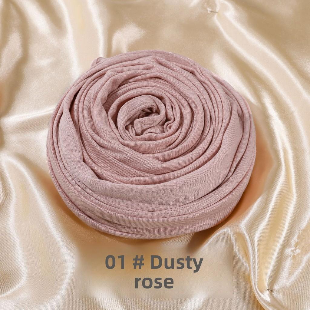 Silk Cotton Headscarf For Summer Sun Protection With Stylish Long Design For Women Pink