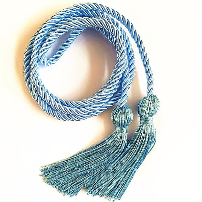 1pc Graduation Honor Cords Craft Braided Tassels Drawstring Rope Polyester Yarn Honor Cord for Graduation Students Bachelor Gown