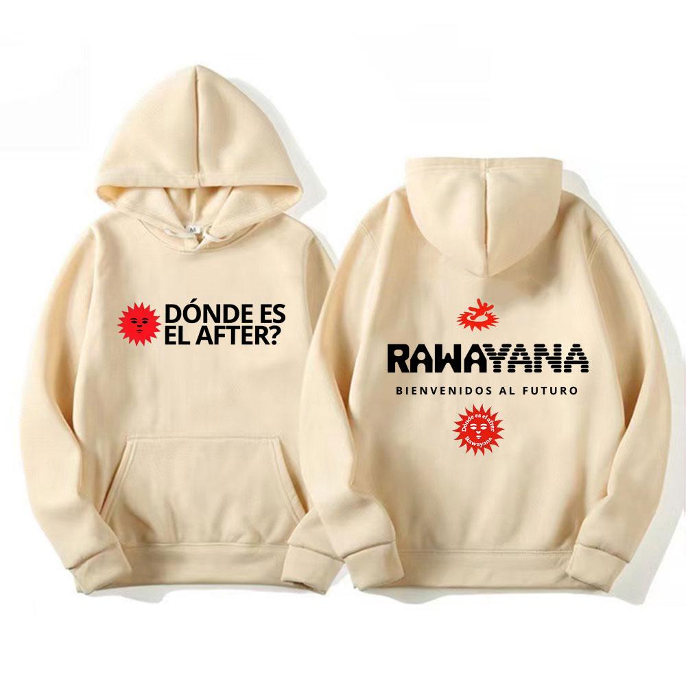 Rawayana Album Tour Vintage Hoodie Herren Damen Mode Übergroß Locker Kapuzenpullover