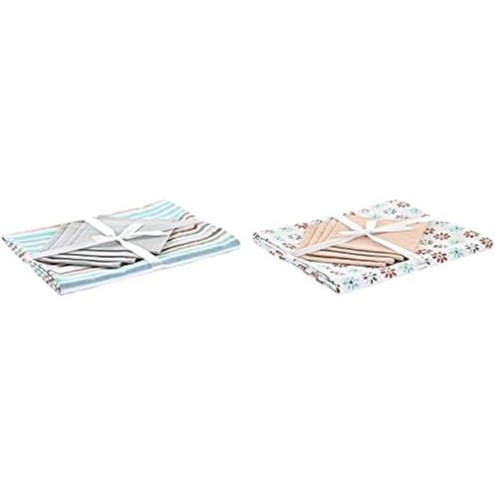 Nappe Et Serviettes - DKD HOME DECOR - Gris - Coton - Dimensions 27x40x33 Cm - Uni