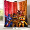 Coperta in Flanella Horror Freddy F-FNAF Games, Coperta in Peluche Calda Ultra Morbida per Casa Camera da Letto Letto Divano Ufficio Campeggio Picnic