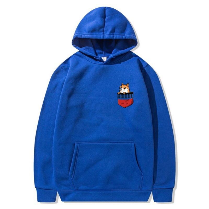 2025 trendy new pocket dog sweater spring and autumn men's and women's jackets street trendy hip-hop singer hoodie