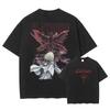Claymore Grafisch T-shirt Clare vs Ontwaakt Wezen Print Mannen Vrouwen Casual Korte Mouw Unisex Streetwear Vintage Gewassen T-shirts Tops