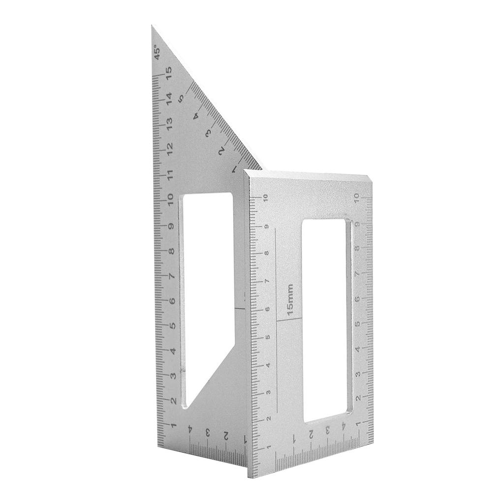 3D Multi-Winkel-Messlineal 90 45 Grad Anriss Gehrungswinkel Mess-T-Lineal für die Holzbearbeitung