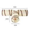 Cat Tunnel Long T/Y Ways Cat Play Tunnel Foldable Funny Interactive Indoor Play Toys Games Kitty Cubes Pet Supplies