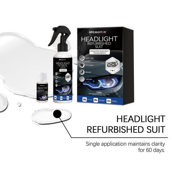 Headlight Restoration Kit, Car Lens Polish Cleaner for Yellow Haze, UV Protection Remover, Restore Clarity Shine, Car Surface