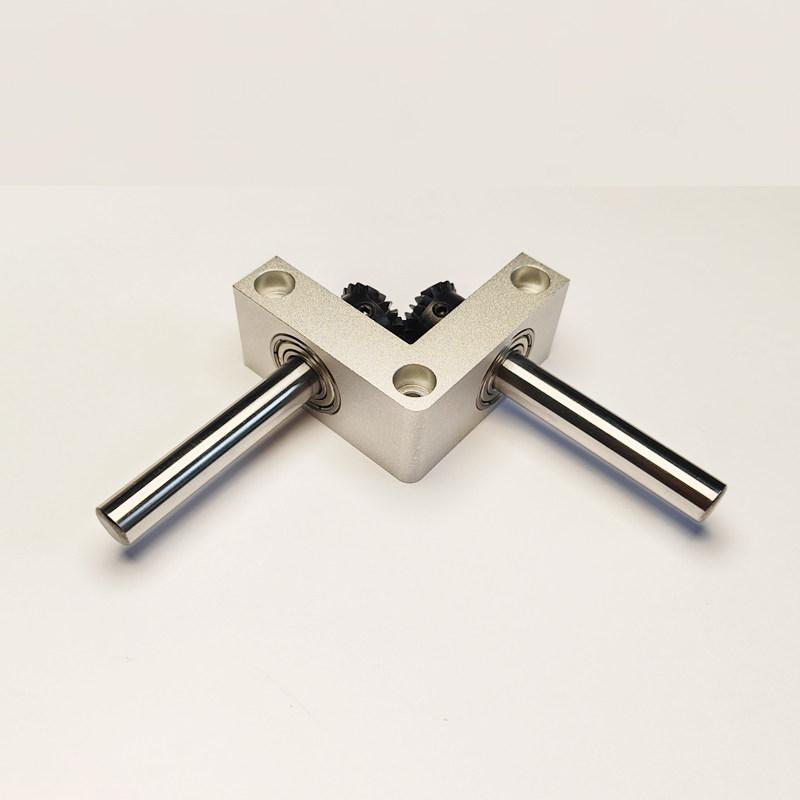 90 Degree Right Angle Gearbox 1:1 Ratio with 8mm/10mm Shaft,Mini Bevel Gear Transmission Box for RC Models DIY Machinery