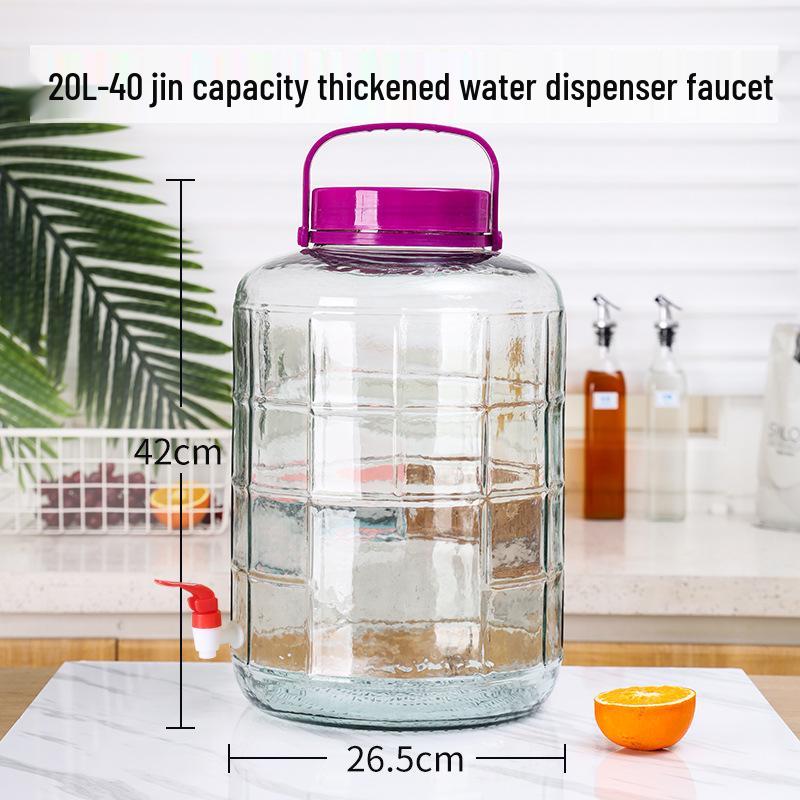 Sparkling Wine Glass Jar - Large Mouth Household Container, Perfect for Pickling, Kimchi, and Sealed Storage