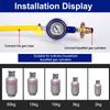 Home Use Tanks Pressure Regulator With Gauge Safe Explosions Proof Valves Low Pressure Valves For Cooking