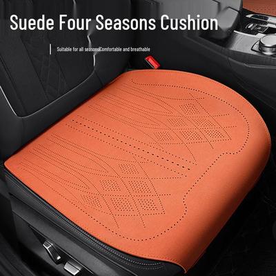 Universal Ultra-thin Breathable Suede Car Seat Cushion Set for All Seasons
