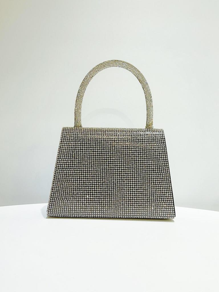 Elegant European & American Luxury Diamond Bow Evening Handbag