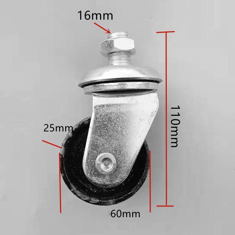Hydraulic Jack Wheel Floor Jack Wheel Heavy Duty Repair Luggage Wheel Swivel 12mm