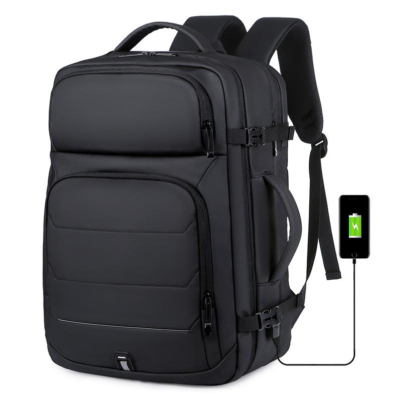 Expandable Waterproof Laptop Backpack with USB Charging for Men & Women – Business & Casual Use