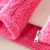 2-10 Years Kids Girls Warm Hooded Coat Winter Zipper Fleece Jacket