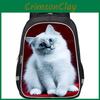 Cute Cat Patterned 3d School Bag For Boys And Girls Lightweight And Durable