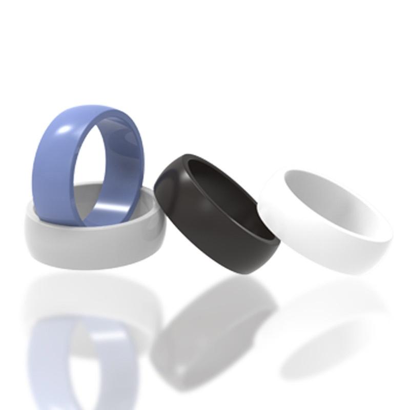 Soft Elastic Silicone Rings Lightweight and Sweatproof Sports Ring for Women Men Waterproof Finger Accessories