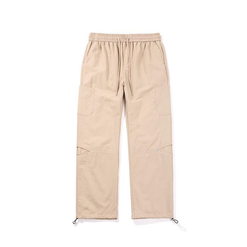 Summer New Retro Overalls Loose Wide-leg Casual Straight Trousers Trendy Pants Men's Senior Sense