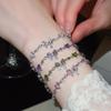 Exquisite Zirconia Bow Heart Bracelet: High-End, Versatile, Dopamine Sparkle for Women