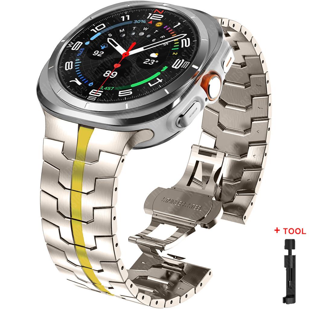 Bracelet for Samsung Galaxy Watch Ultra 2025 Correa Stainless Steel Metal Band for Samsung Ultra 7 Galaxy Ultra 47MM Wrist Strap