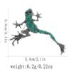 Diamond Studded Frog Brooch, Women's Brooch, Accessories, Gothic Clothing, Brooch, Jewelry, Fashionable Retro Personality
