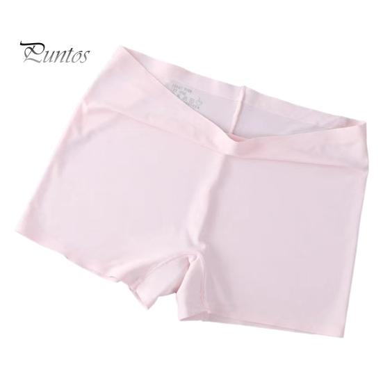 Pantalon de sécurité pour femme, haute élasticité, couleur unie, soie glacée, sans couture, anti-exposition, taille moyenne, séchage rapide, mini jupe, short intérieur, short de yoga, caleçon