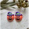 10/20pcs Resin Mini Halloween Pumpkin Miniature Flat-Backed Cabochons Fairy Garden Home Ornament DIY Craft Decoration