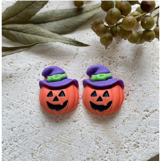 10/20pcs Resin Mini Halloween Pumpkin Miniature Flat-Backed Cabochons Fairy Garden Home Ornament DIY Craft Decoration