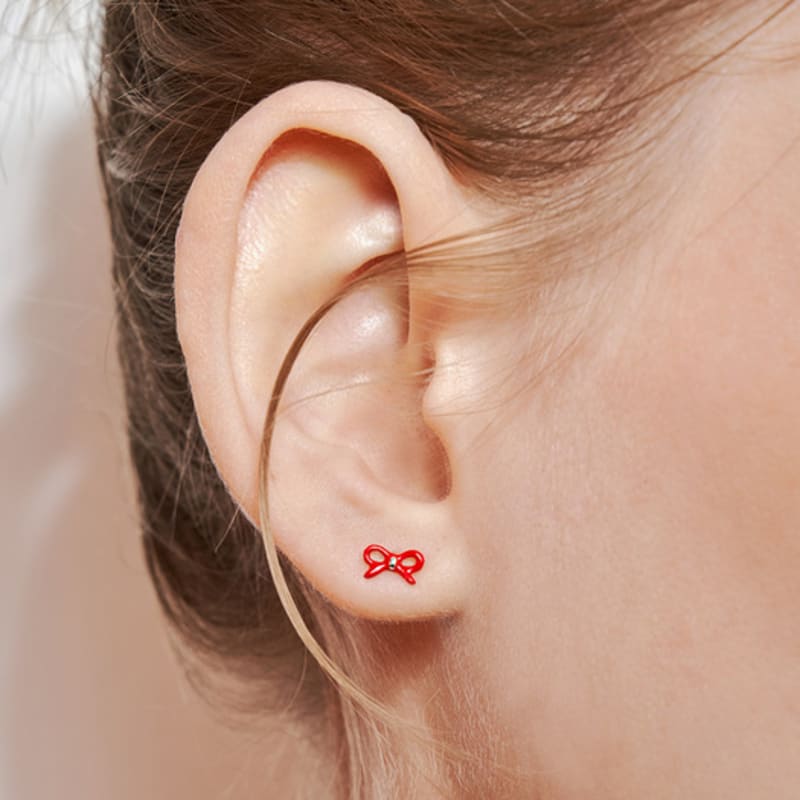 Hei [sv925] Pretty Ribbon Earring