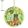 Dwarf Elf & Clover Design, St. Patrick'S Day Acrylic Ornament, with No Electricity Needed, Nurseries, Vintage Home Decor Wall for Bar Kitchen, Restaur