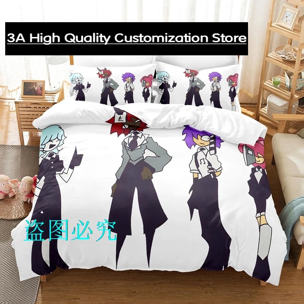 Základnější papírové vzdělávání Sada povlečení Jednolůžko Twin Plné Velikost Queen King Postelová souprava Dětský chlapecký pokoj Povlaky na peřinu Anime 21