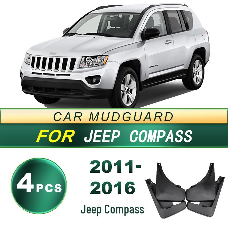 2011-2016 Jeep Compass Soft Rubber Tire Mud Flaps - No Drilling Required