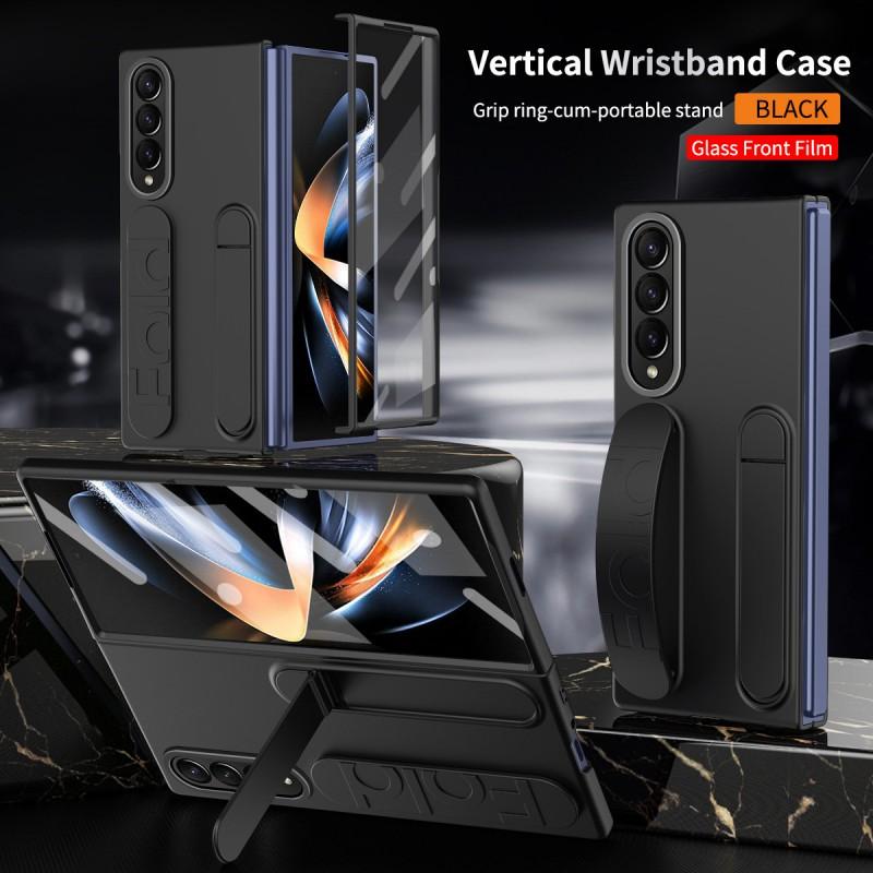 Slim Full-Body Protective Case With Wrist Strap Galaxy Z Fold 5 4 6 - Shockproof PC Cover Screen Film Integrated