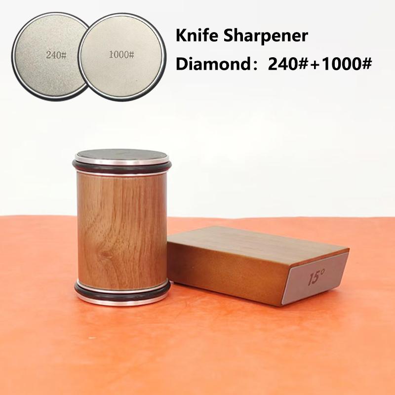 

Точилка для ножей с вращающимся лезвием, магнитный держатель для ножей, набор алмазных точильных камней с углом заточки 15 и 20 градусов, кухонный аксессуар As photos