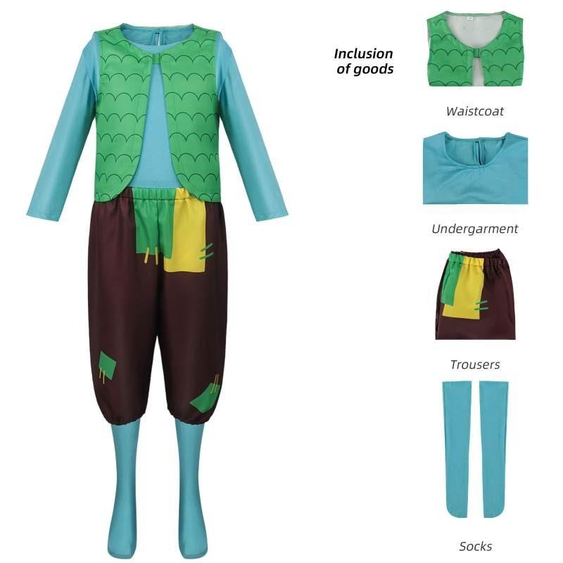 Cute Fantasy Trolls Cosplay Costume Poppy Dress Anime Halloween Stage Outfit