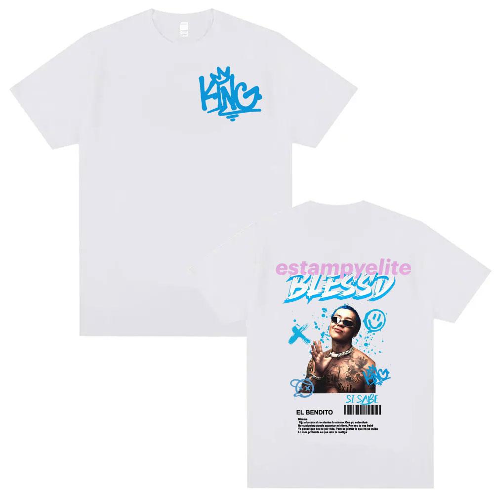 

Rap Singer Blessing Si Sabe Tour 2025 Printed Tshirt Summer Mens Retro Fashion Hiphop Casual Oversized Comfortable Tshirt 4XL