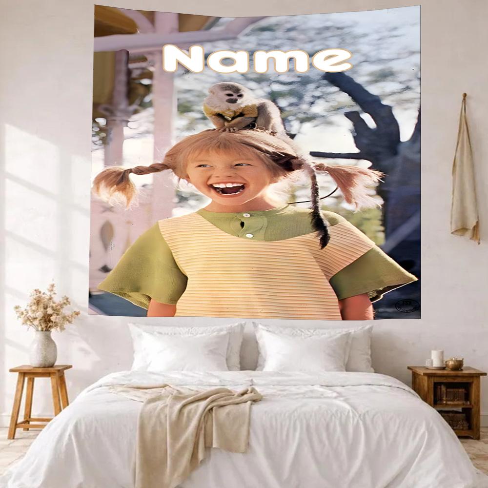 Pipi Custom Your Name Wall Decor Tapestry Art For Pet Memorial Birthdaywedding Party Backdrop Family Gift