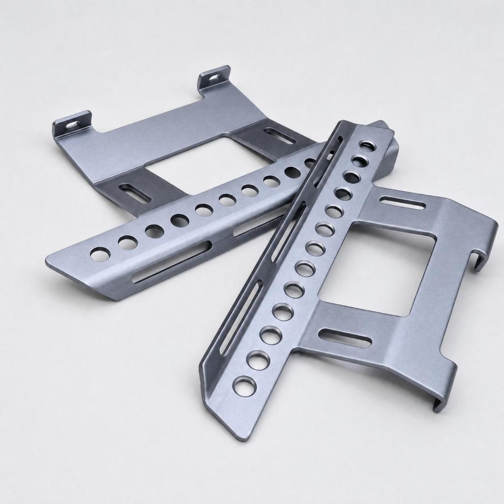 W373 Side Step Plates SCX10 Slotted for Trail Driving