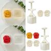 Traditional Pastries Cookie Stamp Hand Pressed Mooncakes Mold Bean Pastes Cake Bakewares Dessert Mould for Cooking Lover