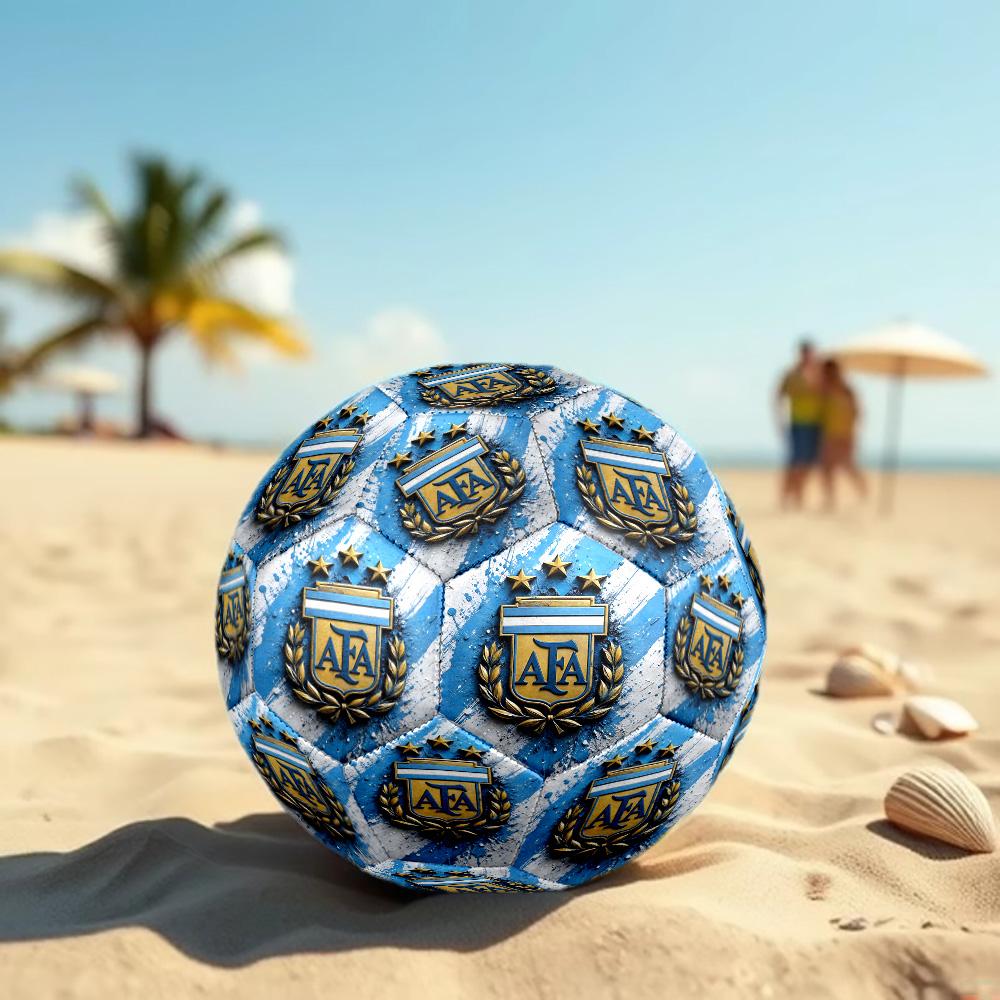 1pc Messis Argentina Celebration Size 5 Football Soccer Balls, Competition Sport Football Indoor And Outdoor Training Ball.Q702038