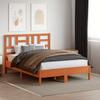 Headboard Wax Brown 160 Cm Solid Pine Wood