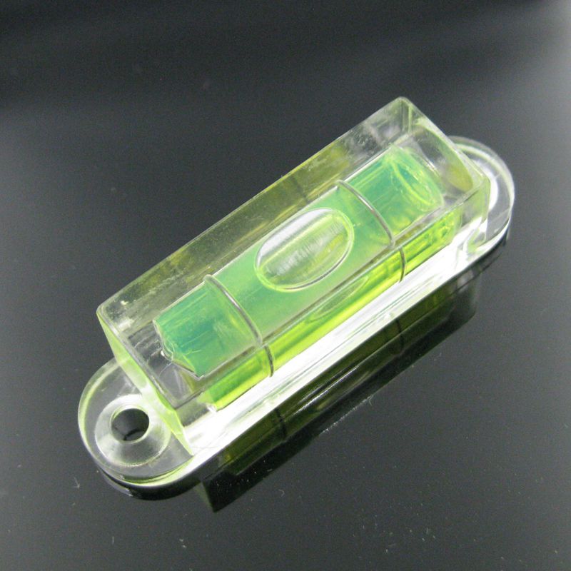 Acrylic Square Level Bubble Mini Spirit Level Bubble with Ears