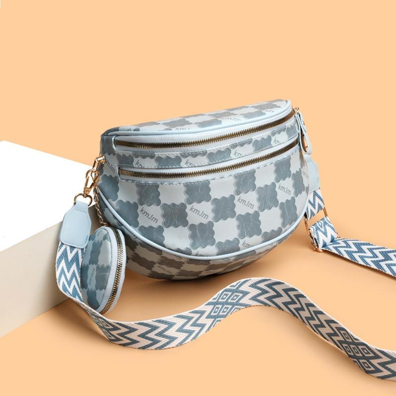 Módní luxusní nový styl šachovnicová messenger taška do třídy dojíždění všestranná taška přes jedno rameno messenger taška dámská