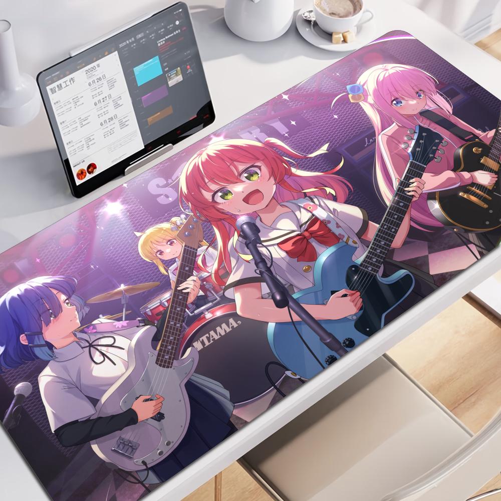 Anime BBocchi the RRockS Mouse Pad Nonslip Rubber Gamer Balance Computer Mat Decoracion Deskmat Laptop Office Large