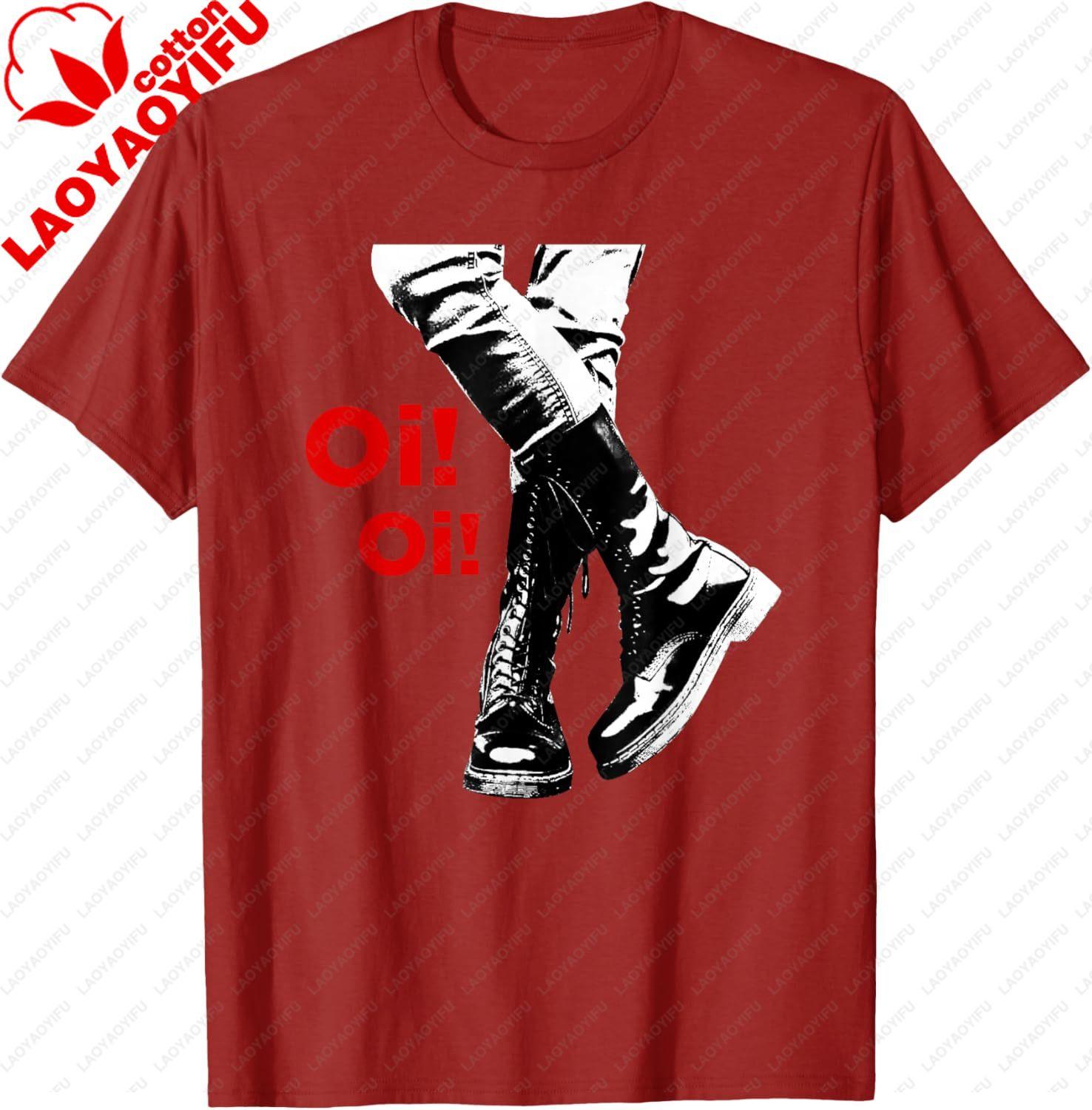 Oi Oi Skinhead Ska Street Punk Hardcore Punk TShirt Fashionable Casual Mens Shirts S