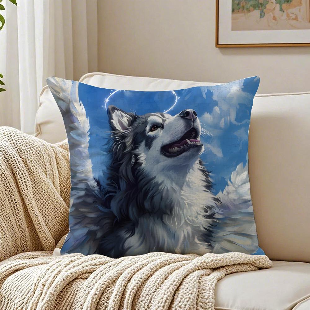 CUTE AAlaskan Malamutes Cushion Cover Pillowcase Antidustmite living Room Sofa Decor Cushion Room