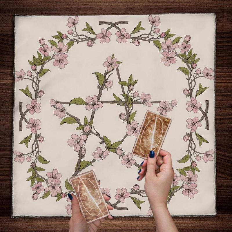 Divinations Tablecloth Pentagrams Astrologys Tarots Tablecloth Altars Cloth