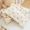 Supportive Neck Supporting Pillow Bear Rabbit Print Lightweight Pillow Gentle Comfortable Cotton Pillow for Infants