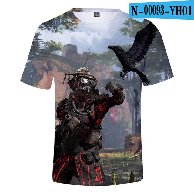 Kids T Shirt 3d Apex Legends Clothing Children Boys Girls Short Sleeve Tshirt Outerwear T -Shirt Children Clothe Tee 