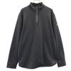 90s 00s Old Long Sleeve Half Zip Wear L Charcoal Gray Men's Used